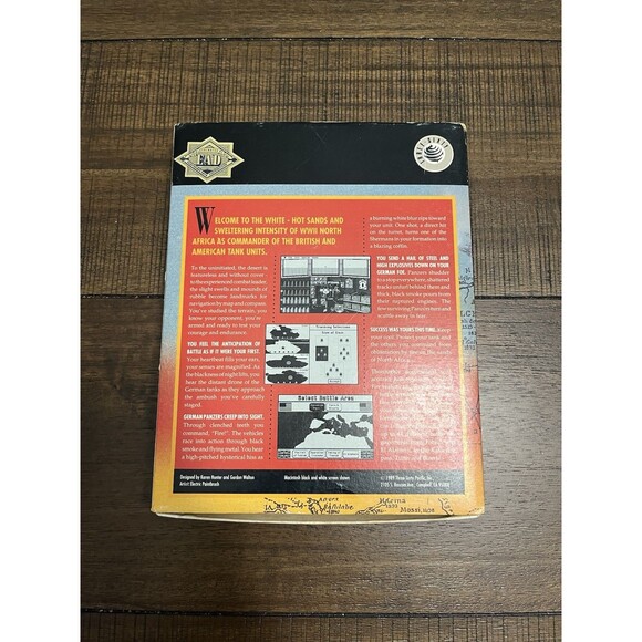 Three-Sixty Pacific Computer Wargame Sands of Fire With Manuals Vintage Retro - Picture 4 of 9
